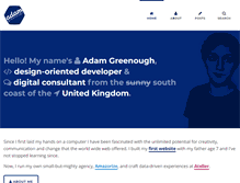 Tablet Screenshot of adamgreenough.com